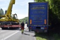 LKW in Boeschung A 3 Rich Frankfurt Hoehe Roesrath Lohmar P101